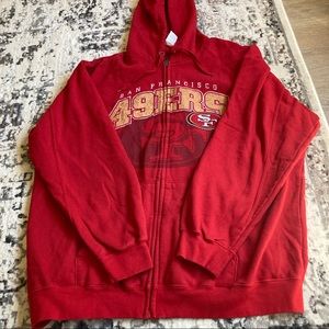 NFL 49ERS zip up jacket
